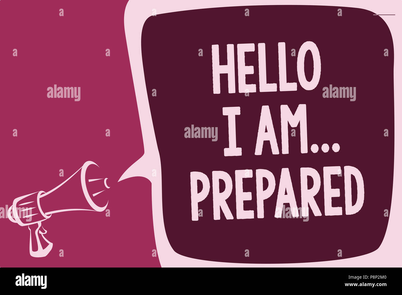 Word writing text Hello I Am... Prepared. Business concept for ...