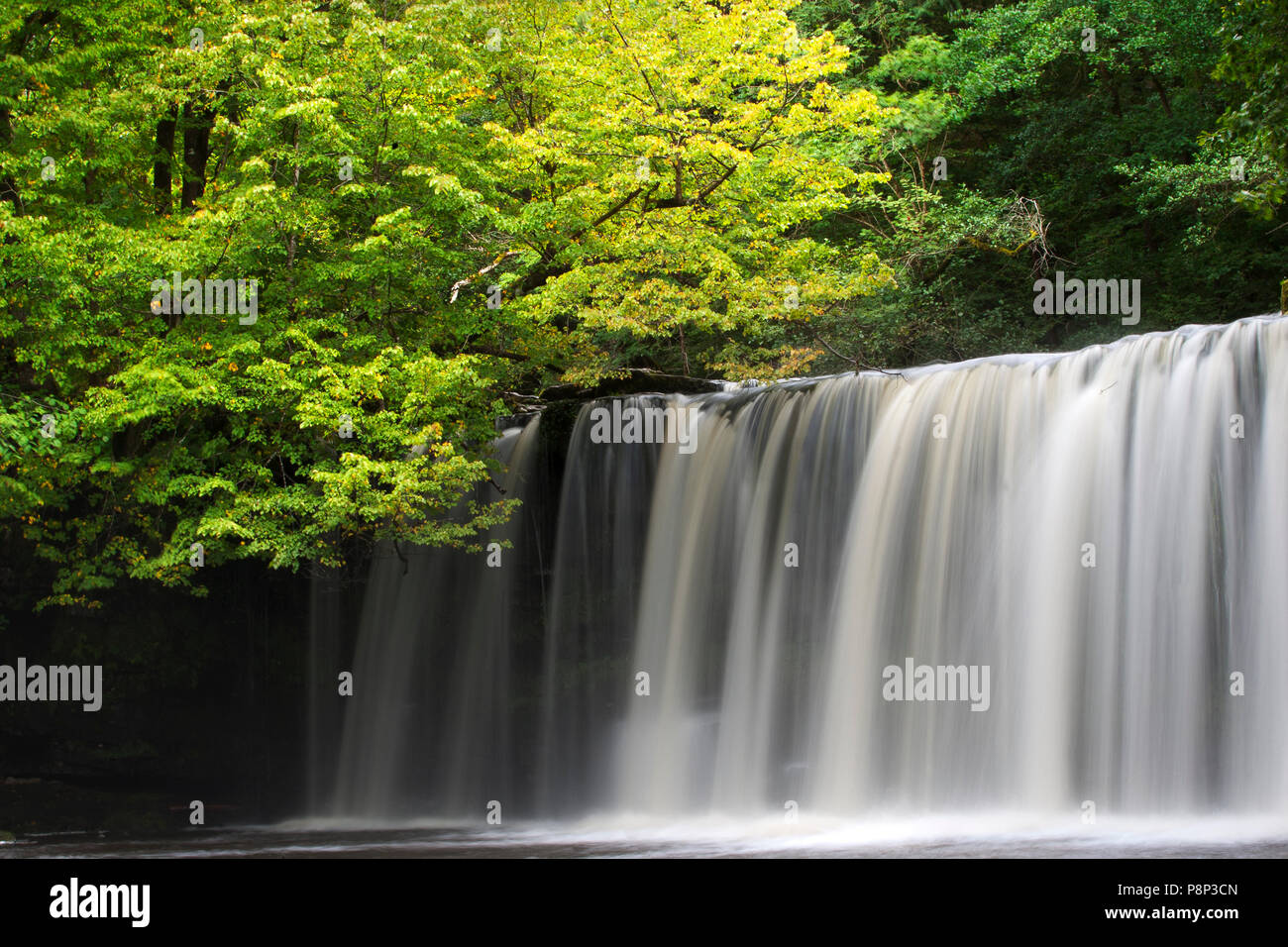 Waterfall Brecon Beacons Stock Photo