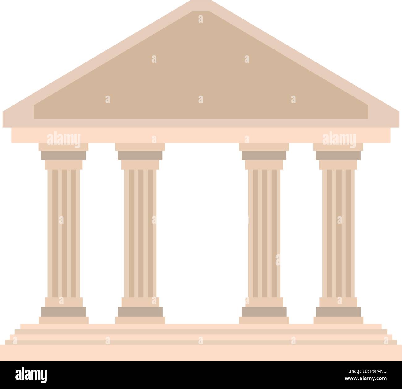 Bank building symbol Stock Vector Image & Art - Alamy