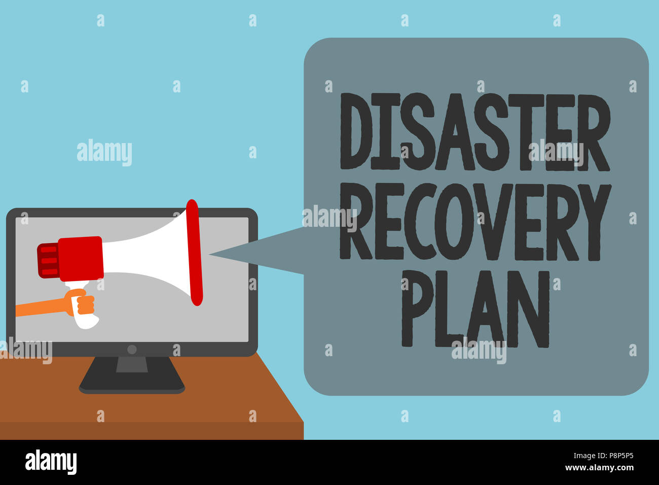 Word writing text Disaster Recovery Plan. Business concept for having backup measures against