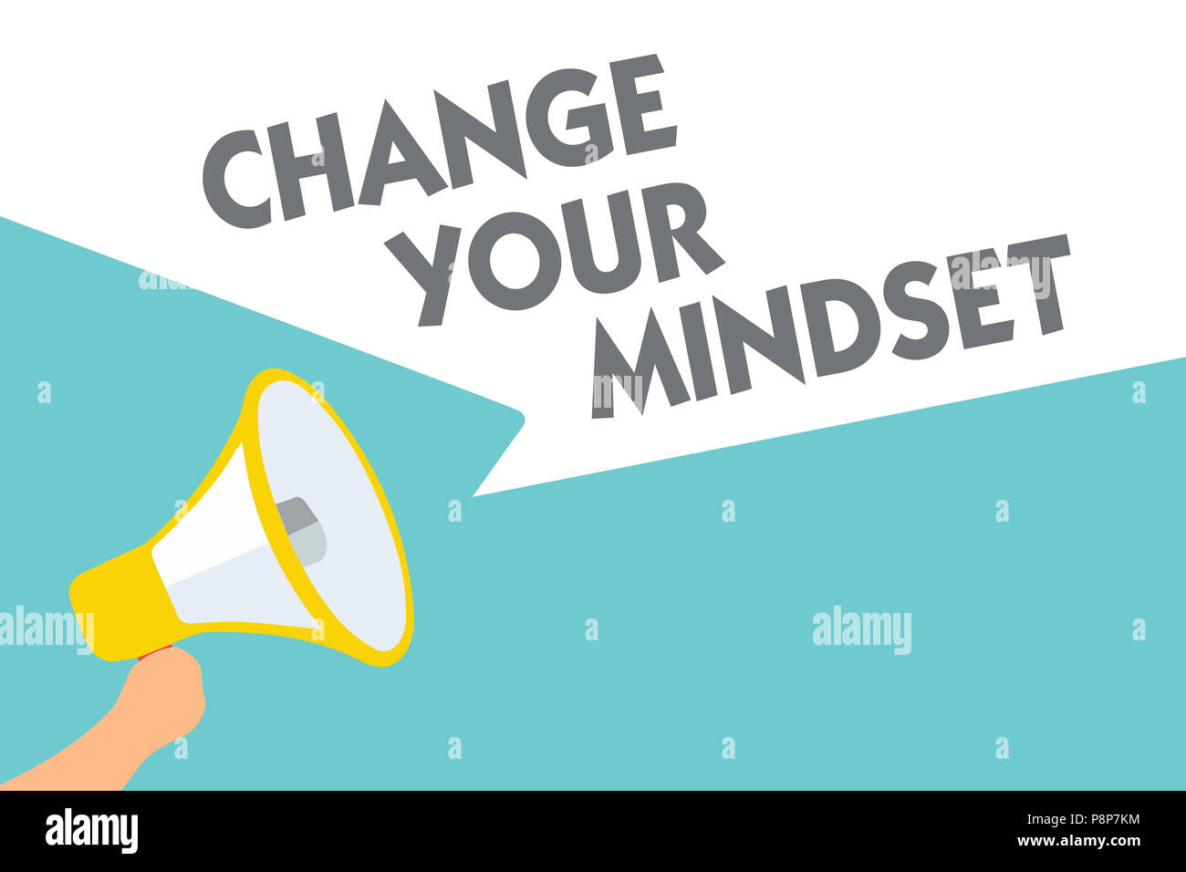 Mindset Change Signs Conceptual hand writing showing Change Your Mindset. Business photo ...
