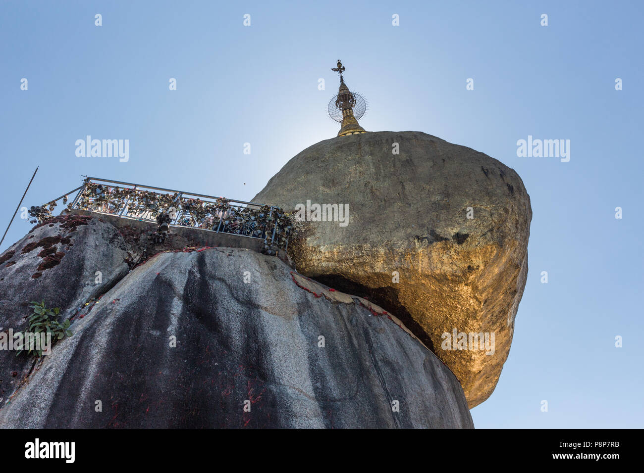 The Golden Rock Stock Photo - Alamy