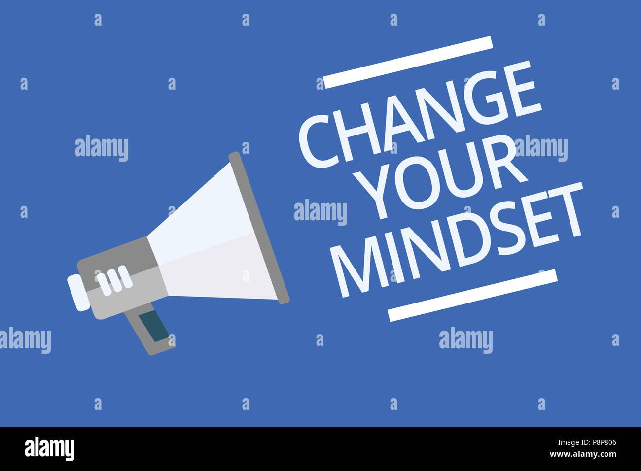 Mindset Change Signs Text sign showing Change Your Mindset. Conceptual photo replace your ...
