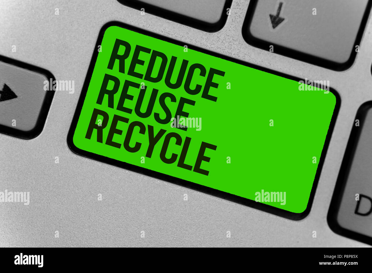Conceptual hand writing showing Reduce Reuse Recycle. Business photo ...