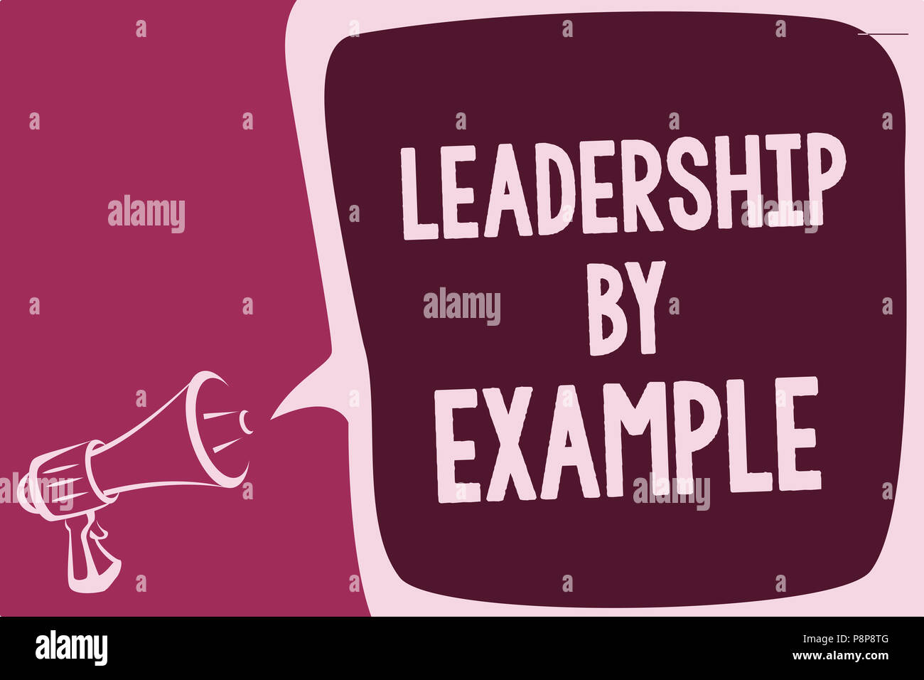 Word writing text Leadership By Example. Business concept for Becoming ...