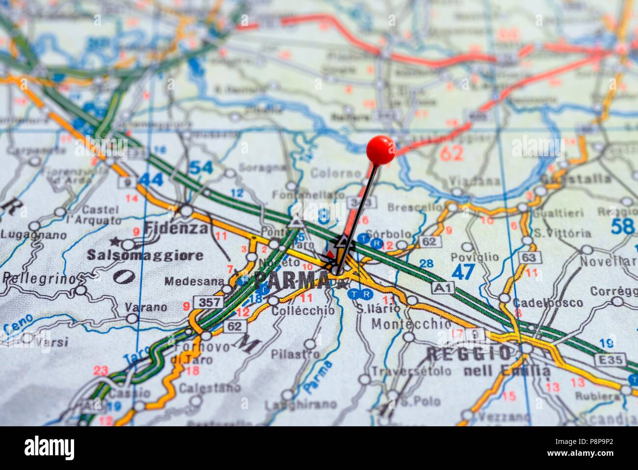 Sweden Stockholm, 07 April 2018: European cities on map series. Closeup ...