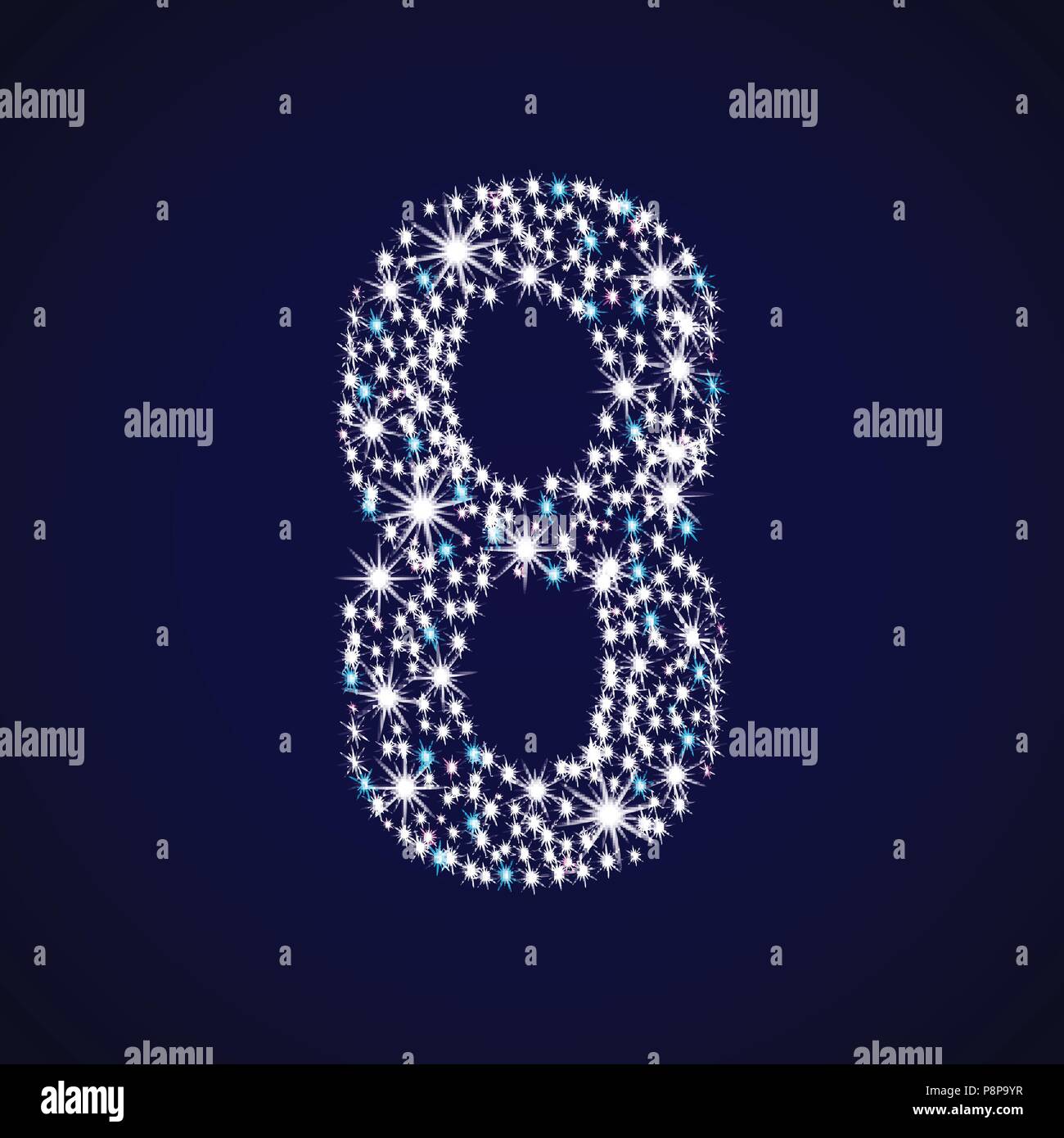 Design number digit eight Stock Vector Images Alamy