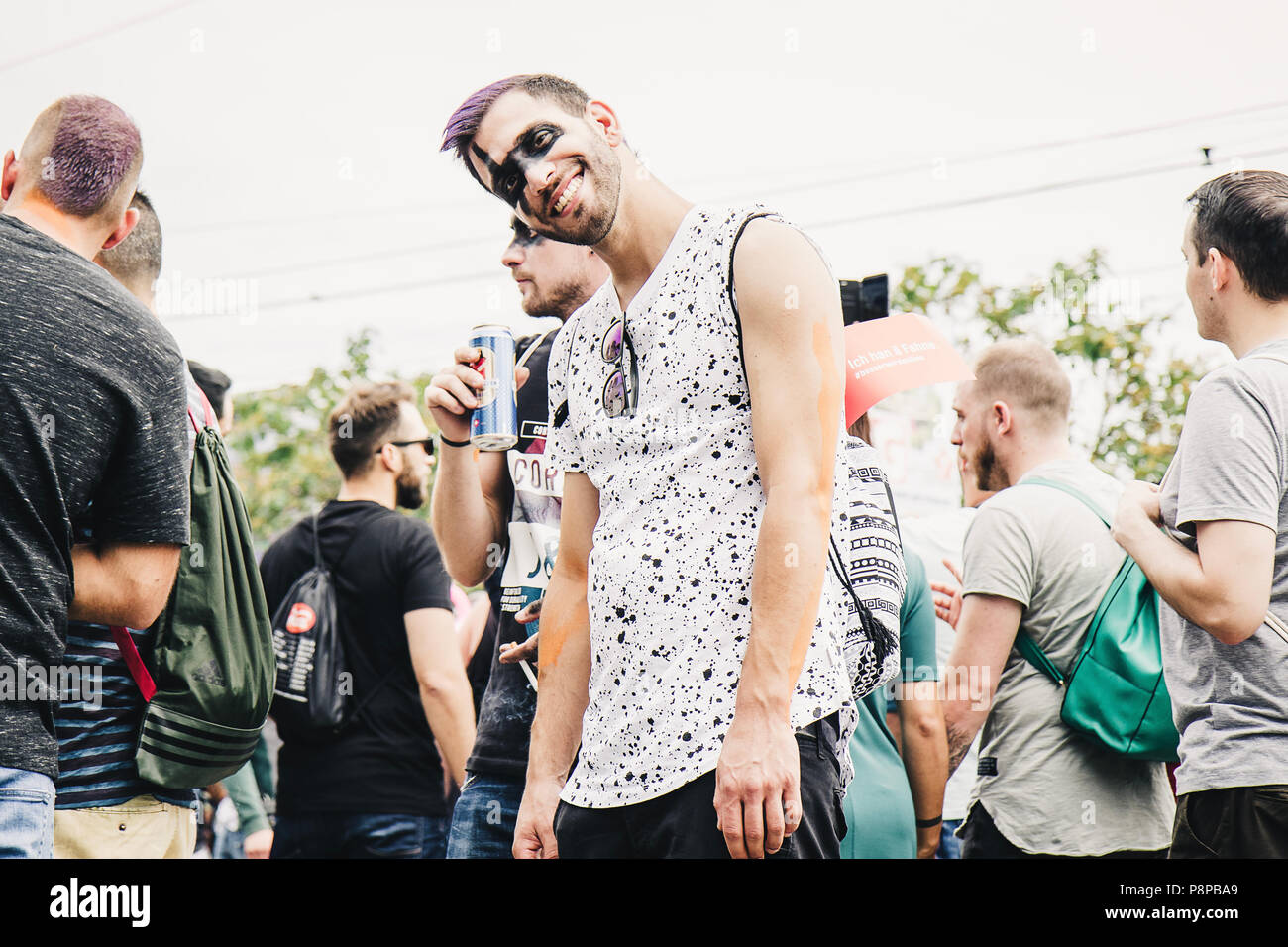 Switzerland zurich street parade party hires stock photography and