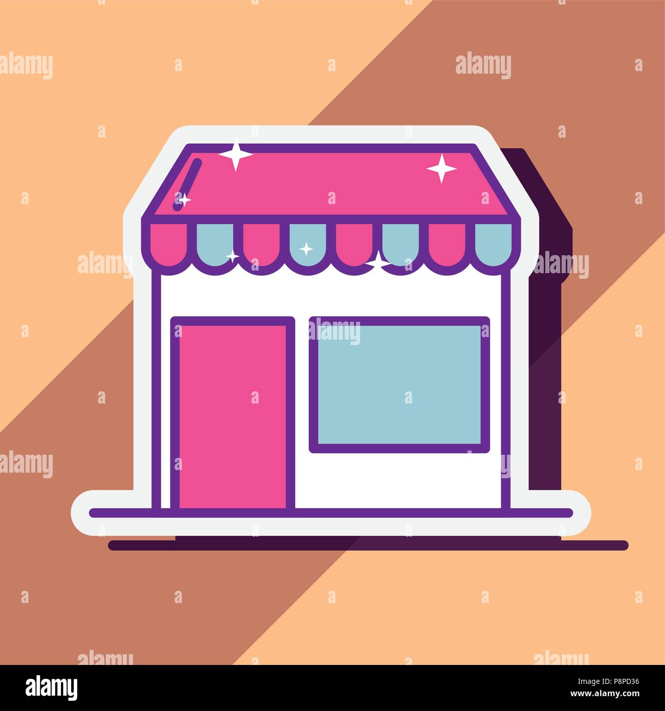 market e-commerce store buy online vector illustration Stock Vector ...
