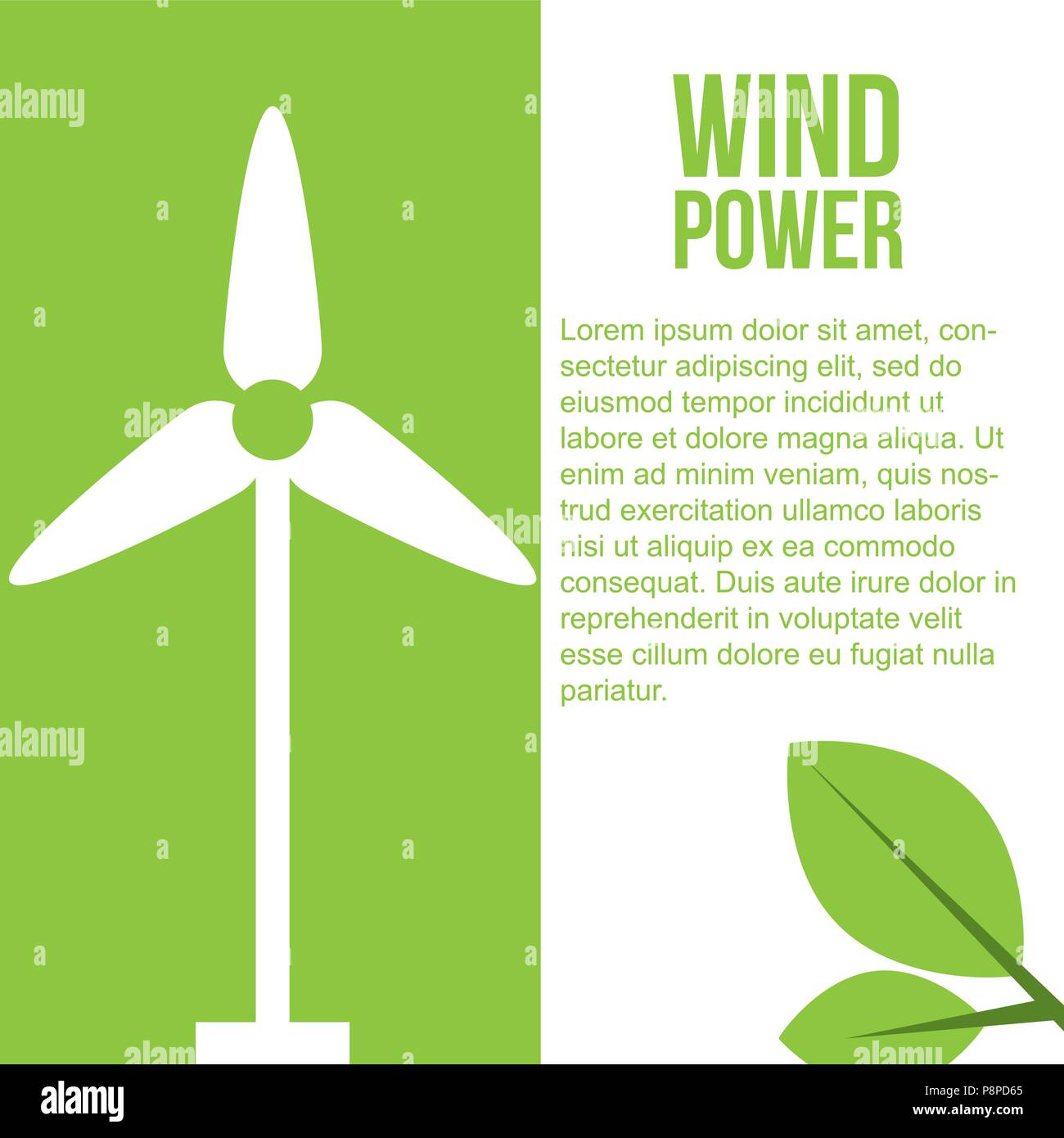 turbine wind power renewable energy vector illustration Stock Vector ...