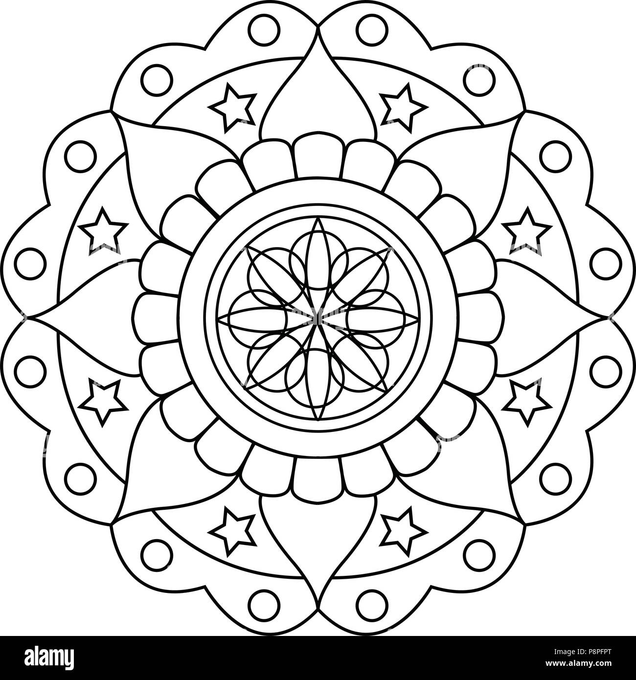 abstract cute mandala Stock Vector Image & Art - Alamy