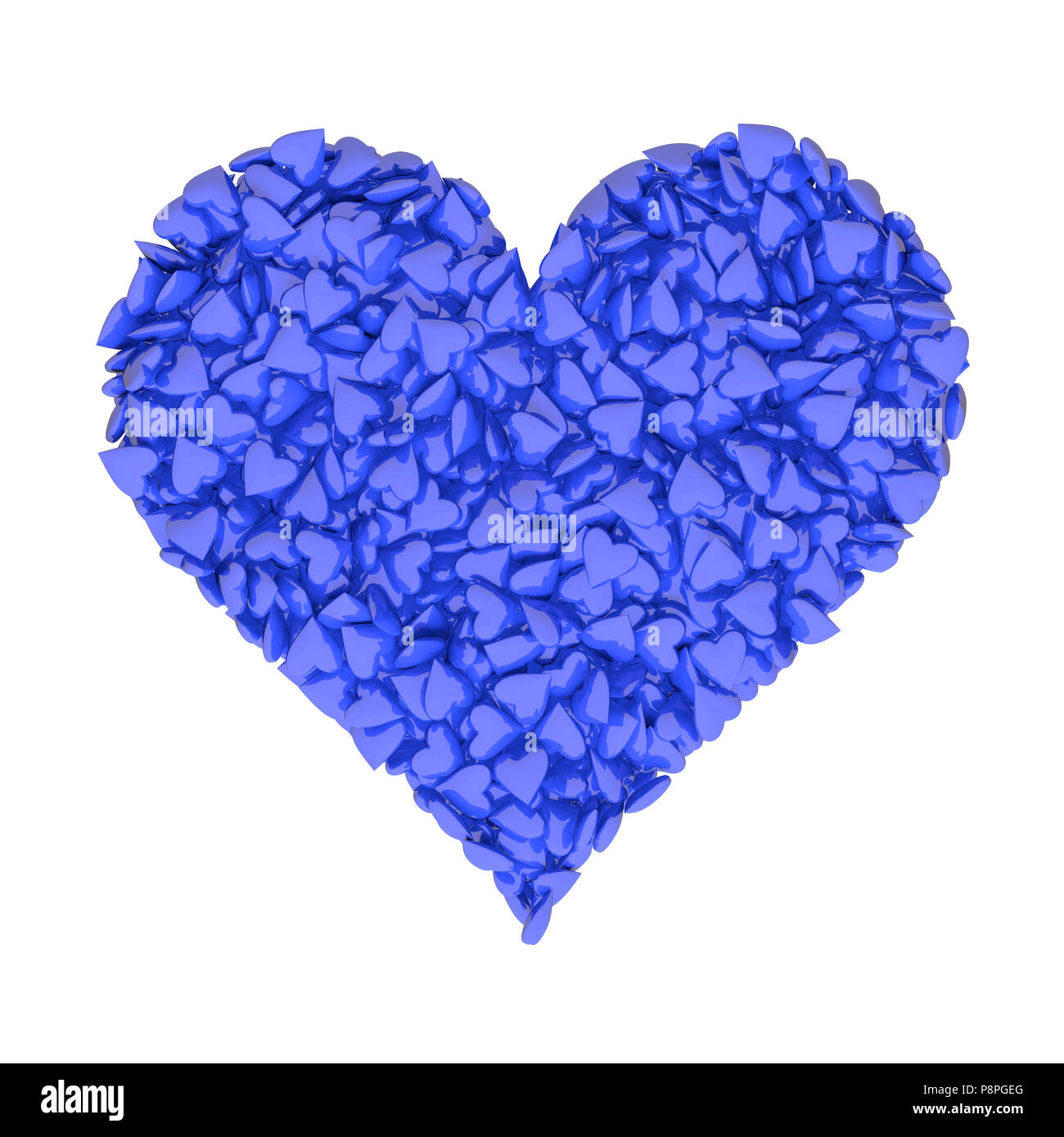 Heart of hearts. Isolated on white background. Include clipping path ...