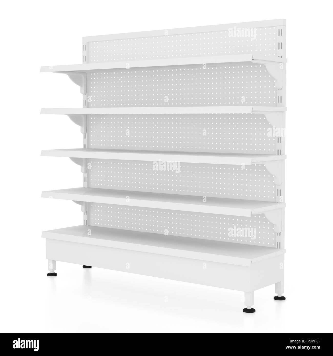 Supermarket empty shelf Cut Out Stock Images & Pictures Alamy