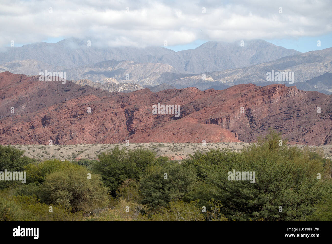 The view alongside the scenic route 76, in La Rioja province, Argentina