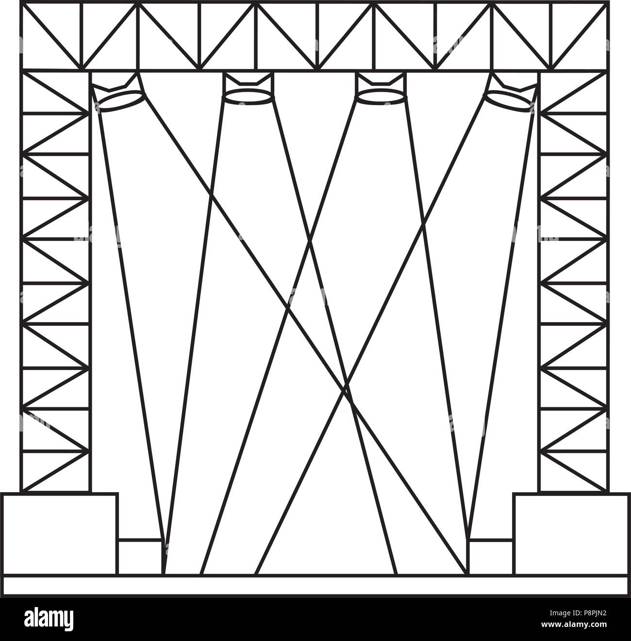 abstracct cinema symbol Stock Vector