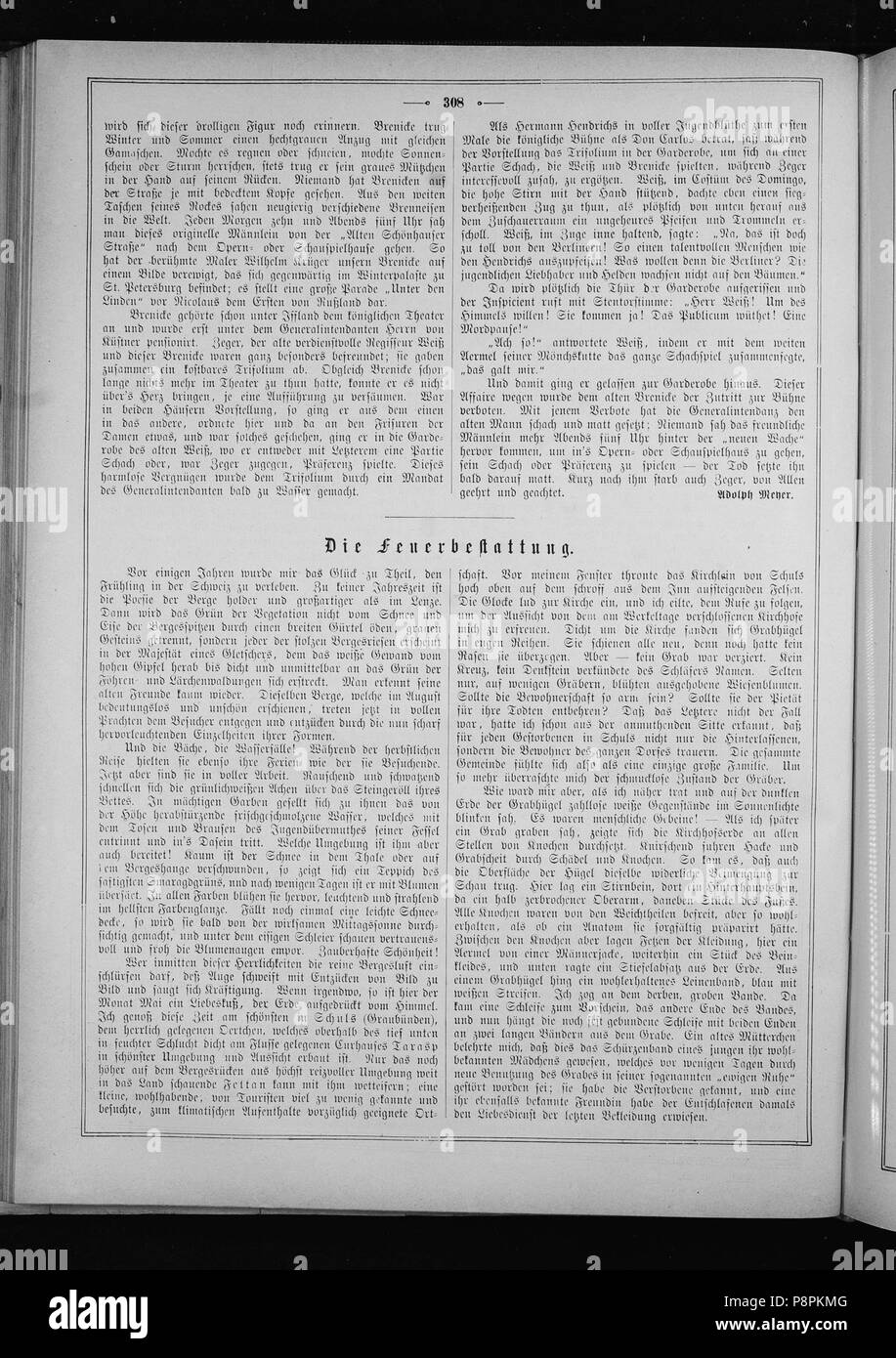 .   175 Die Gartenlaube (1874) 308 Stock Photo
