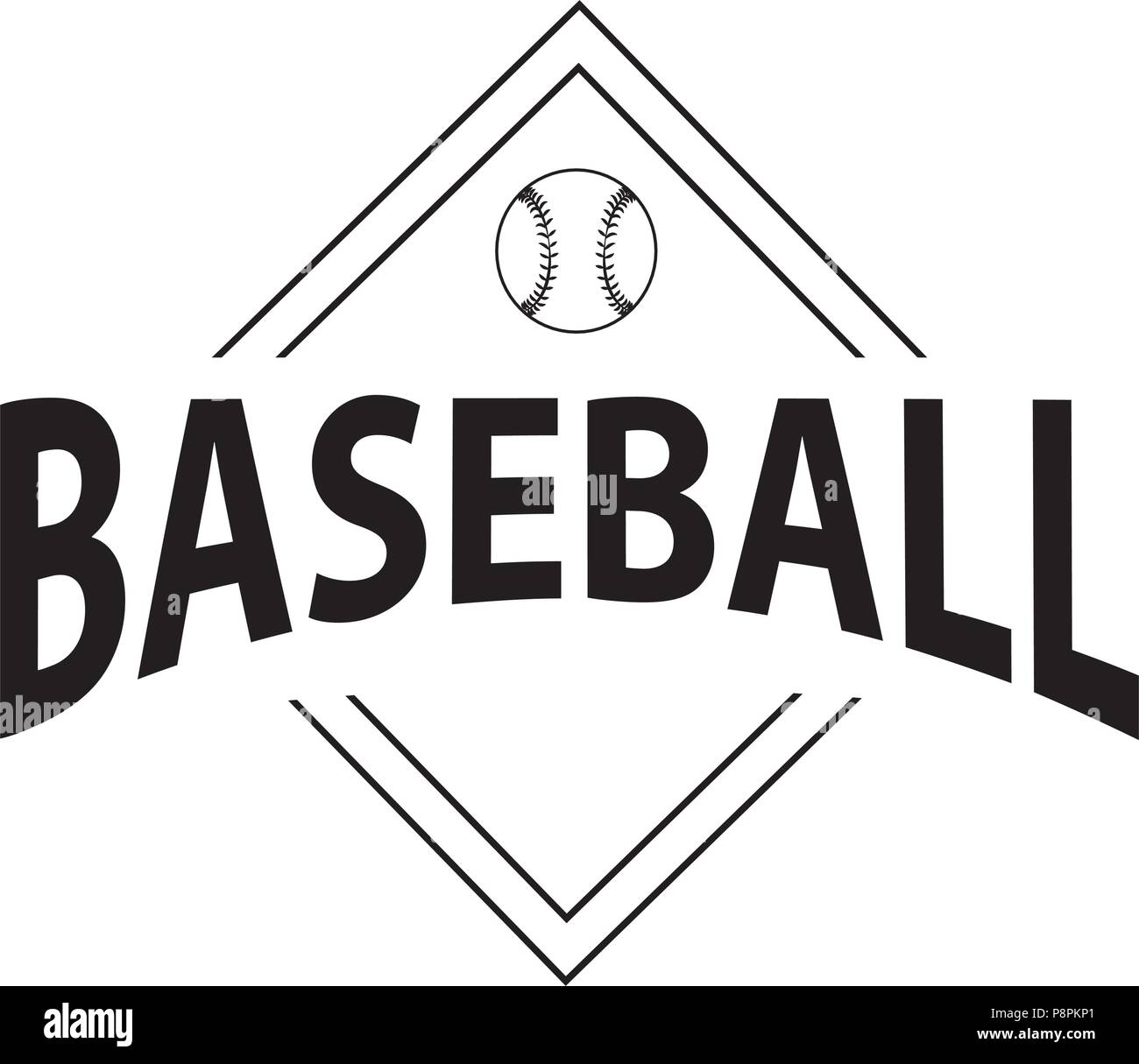 Abstract baseball label Stock Vector Image & Art - Alamy
