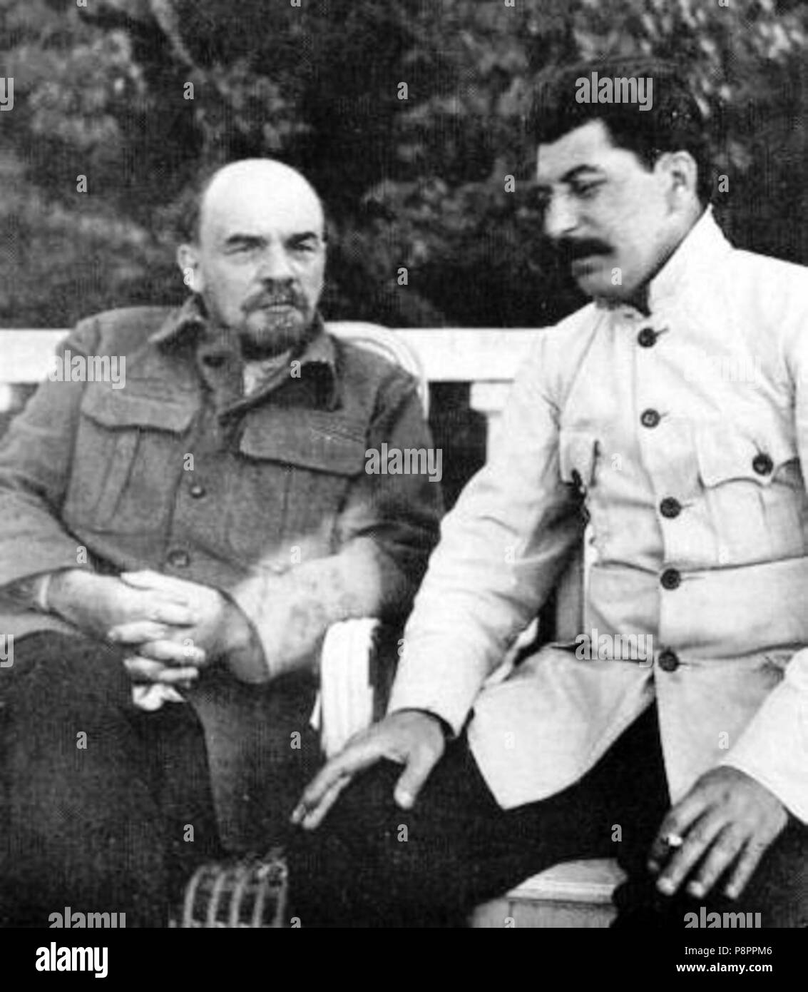 .   400 Lenin and stalin crop Stock Photo