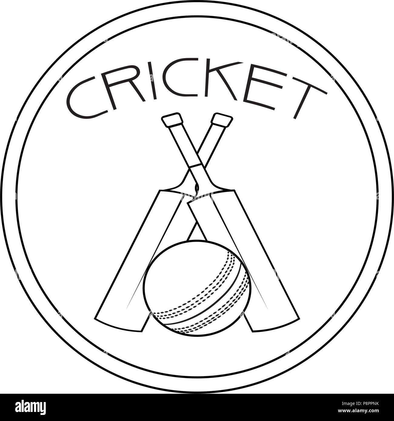 Cricket poster Black and White Stock Photos & Images Alamy