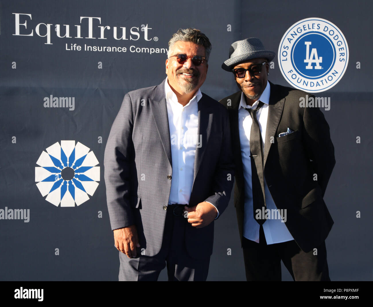 Celebrities attend los angeles dodgers hi-res stock photography and images  - Alamy