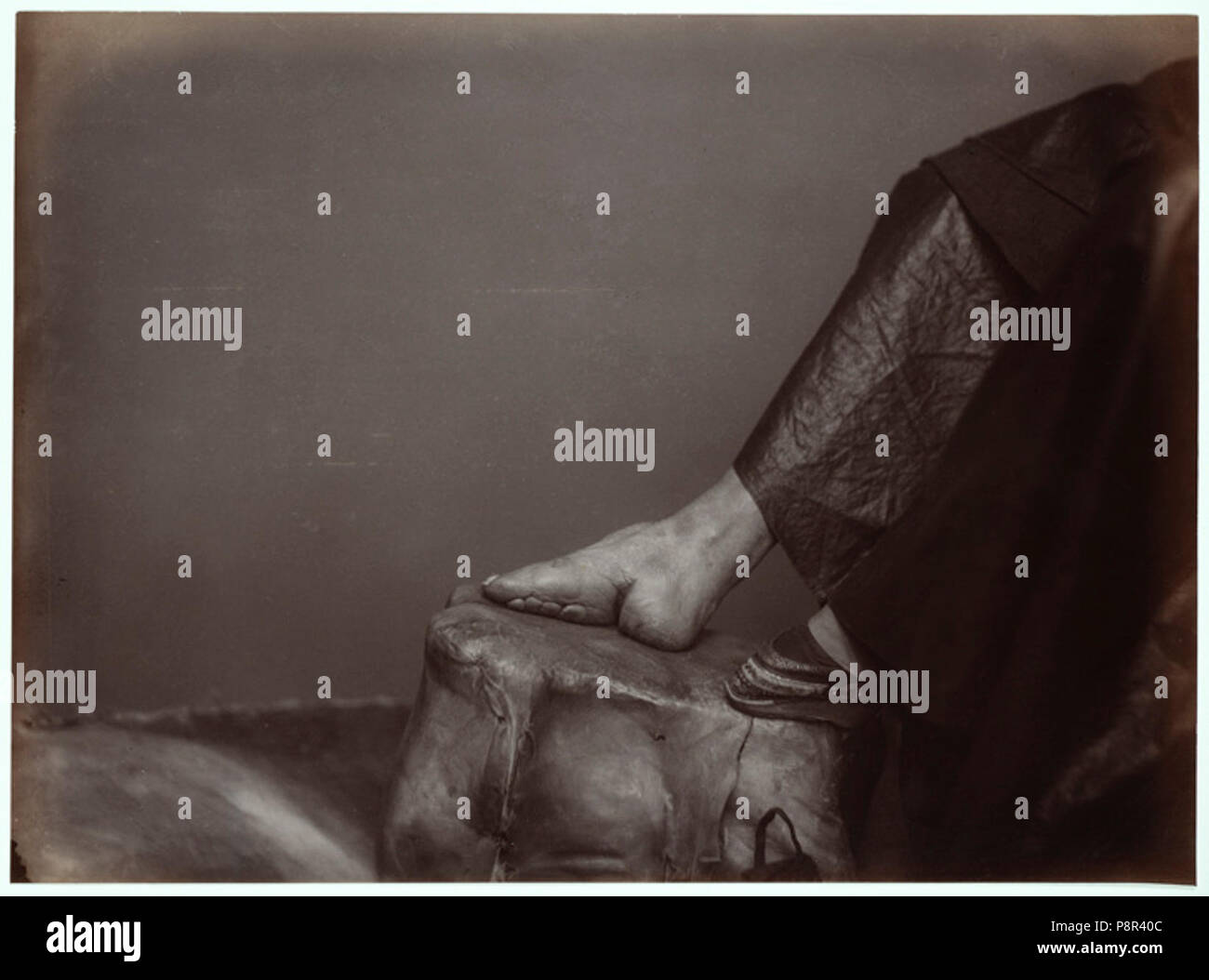 A Chinese Golden Lily Foot by Lai Afong c1870s Stock Photo Alamy