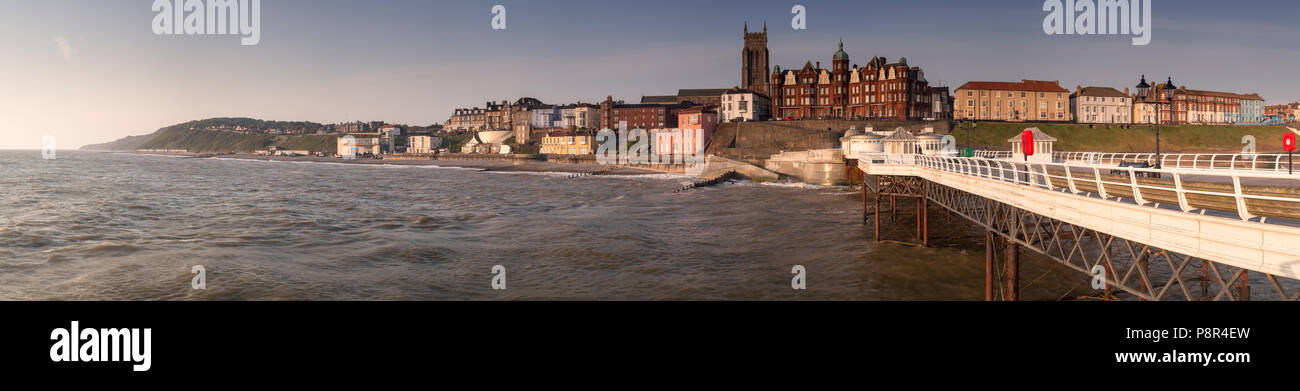Cromer seafront panorama, Norfolk, England Stock Photo