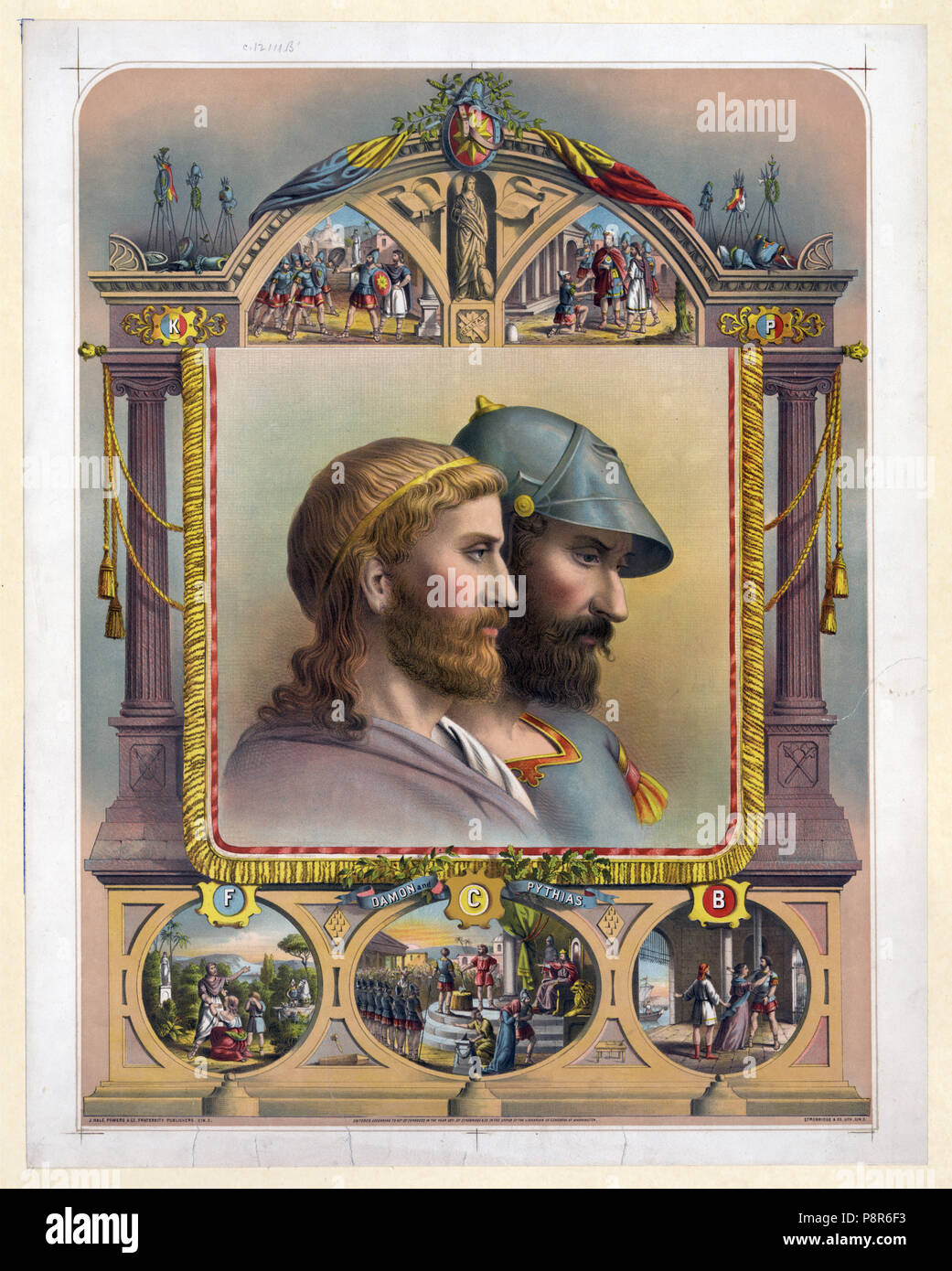 Damon and pythias drawing hires stock photography and images Alamy