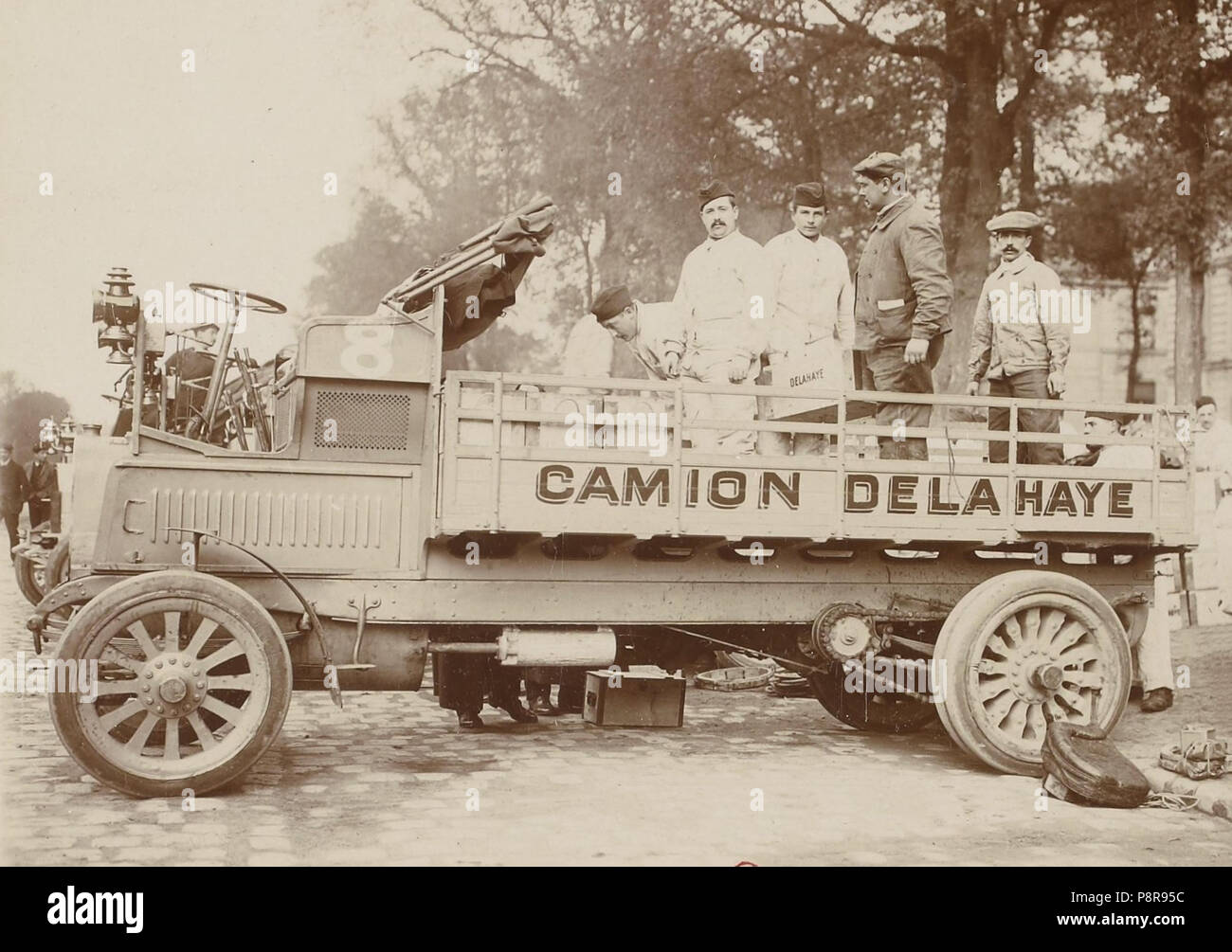 Camion De Pompiers Delahaye Charles Rossignol 1920/30 - Tôle - Dans Son Jus
