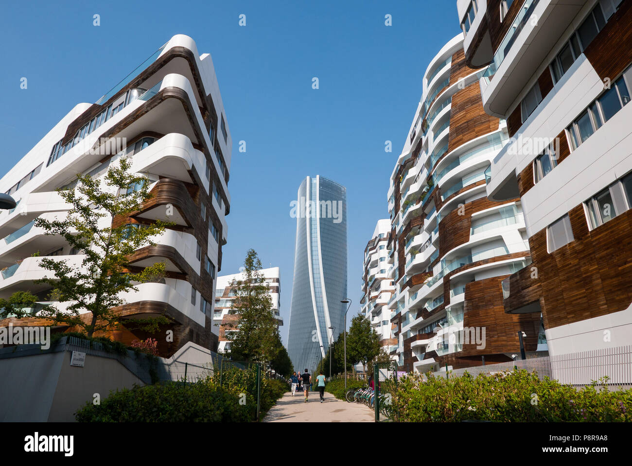 MILAN, ITALY, OCTOBER,15, 2017 Hadid Tower in "City Life" complex in