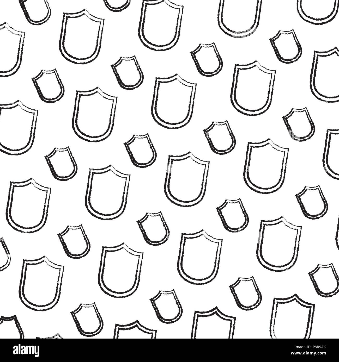 grunge security shield protection access background vector illustration ...
