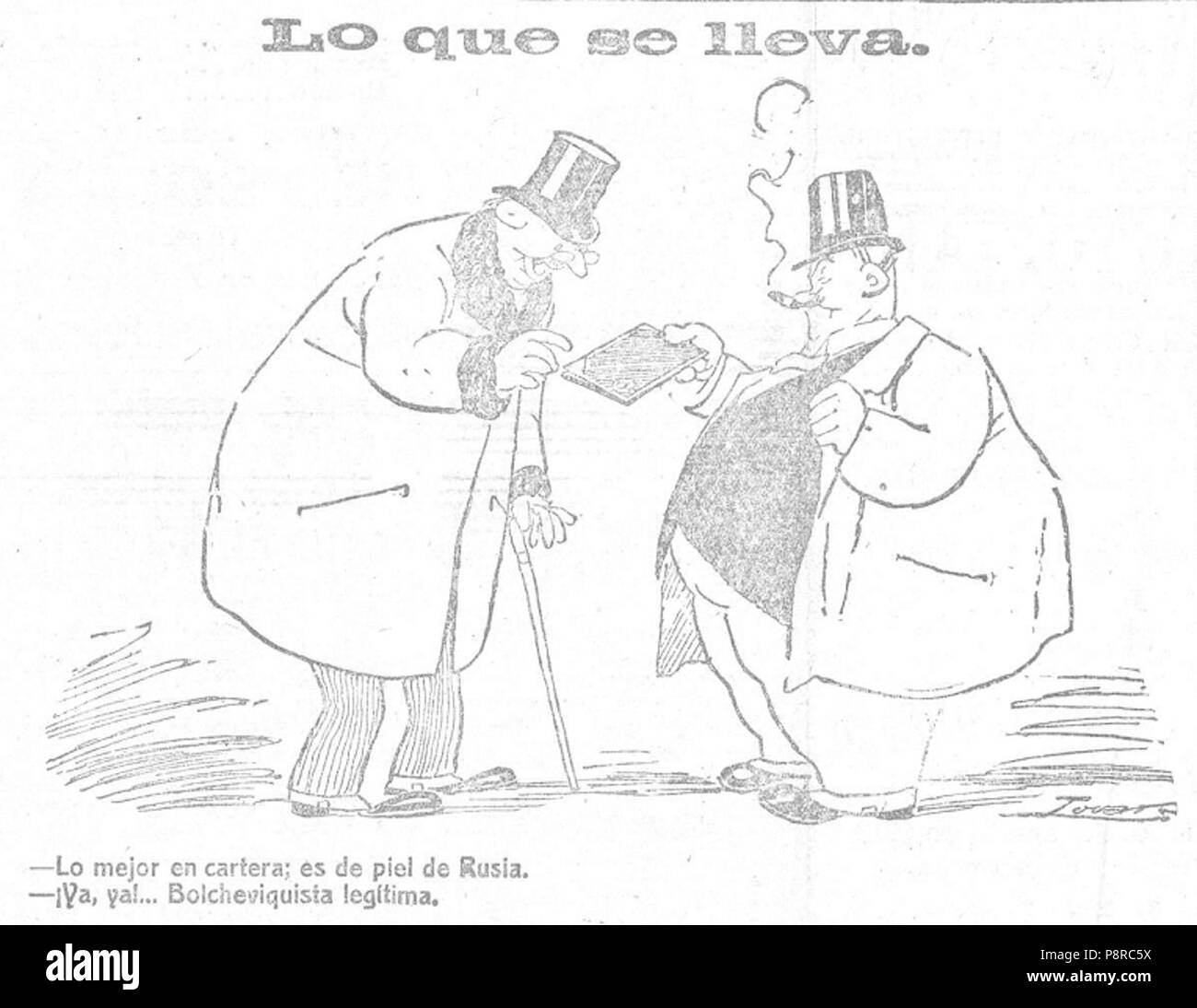 .   404 Lo que se lleva, de Tovar, Heraldo de Madrid, 6 de enero de 1919 Stock Photo