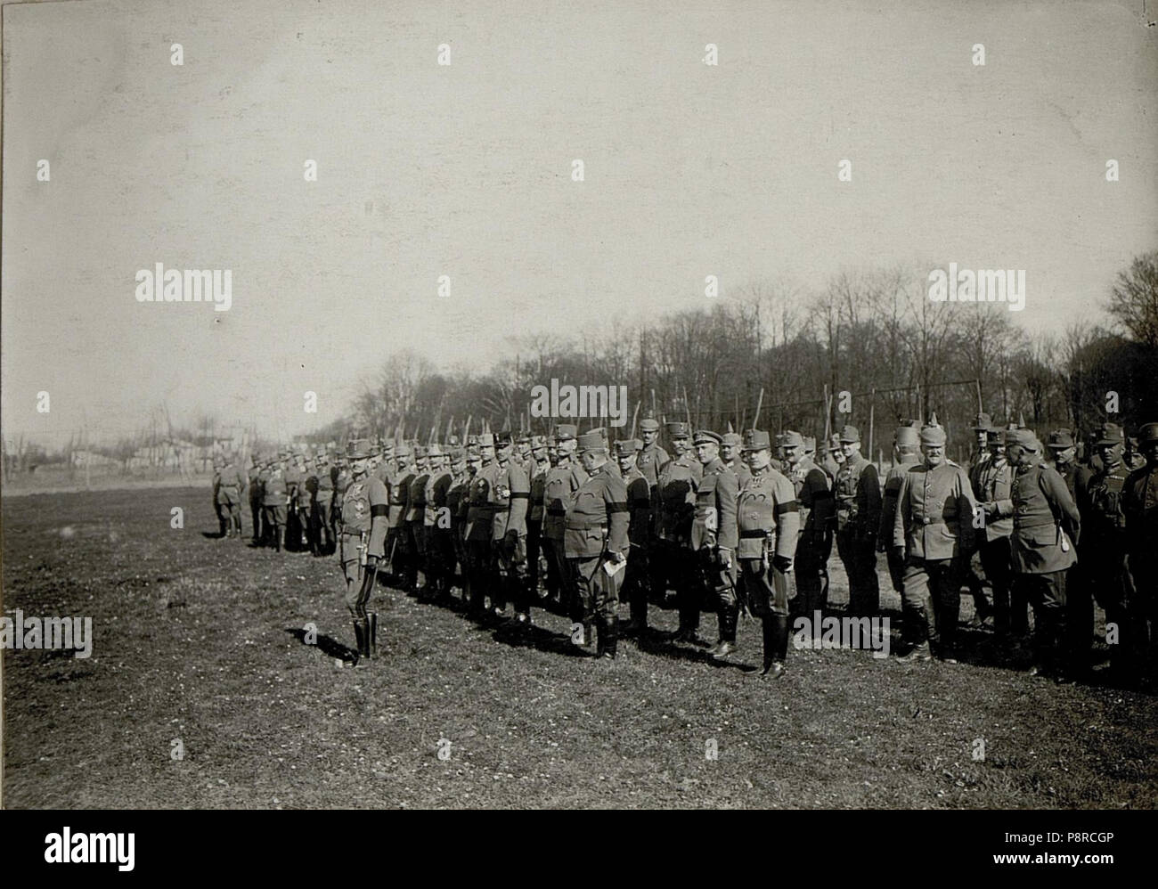 356 Kaiser Karl I. besucht die Armeegruppe Böhm-Ermolli in Busk (BildID 15552534) Stock Photo