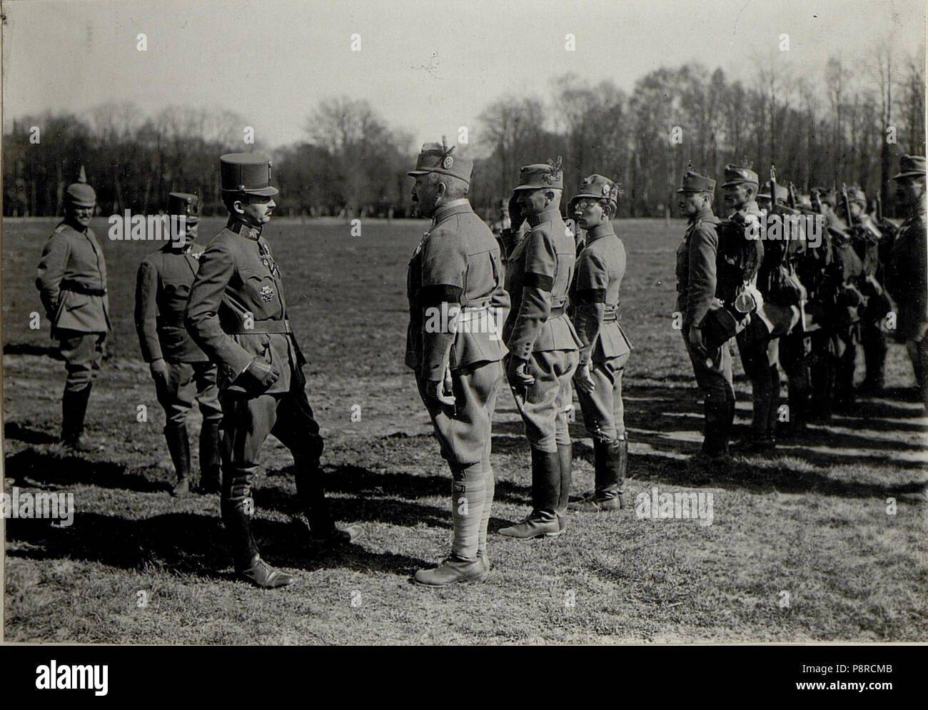 356 Kaiser Karl I. besucht die Armeegruppe Böhm-Ermolli in Busk (BildID 15552583) Stock Photo
