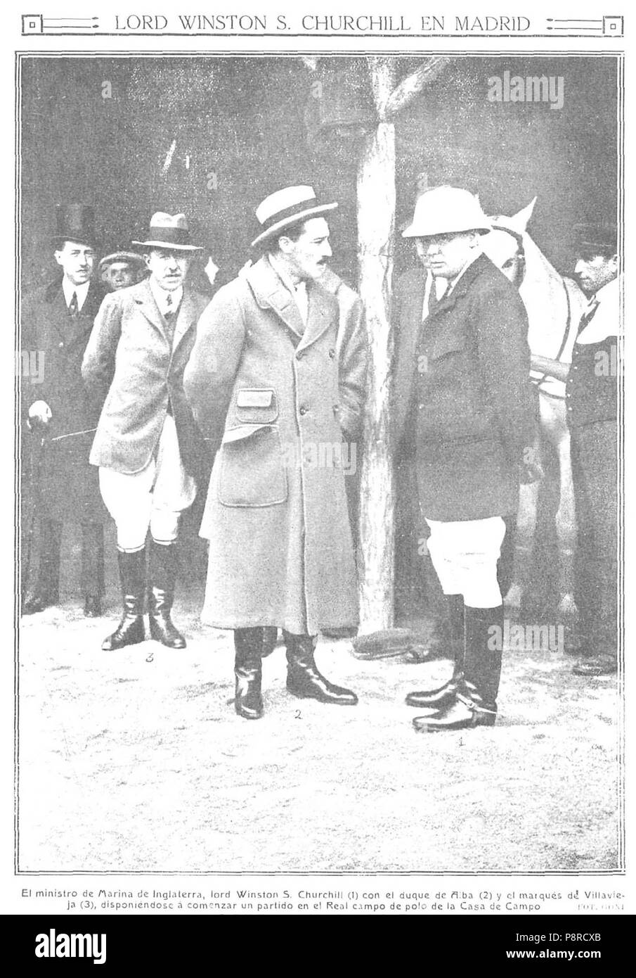 404 Lord Winston S. Churchill en Madrid, de Goñi, Nuevo Mundo, 16 de abril de 1914 Stock Photo