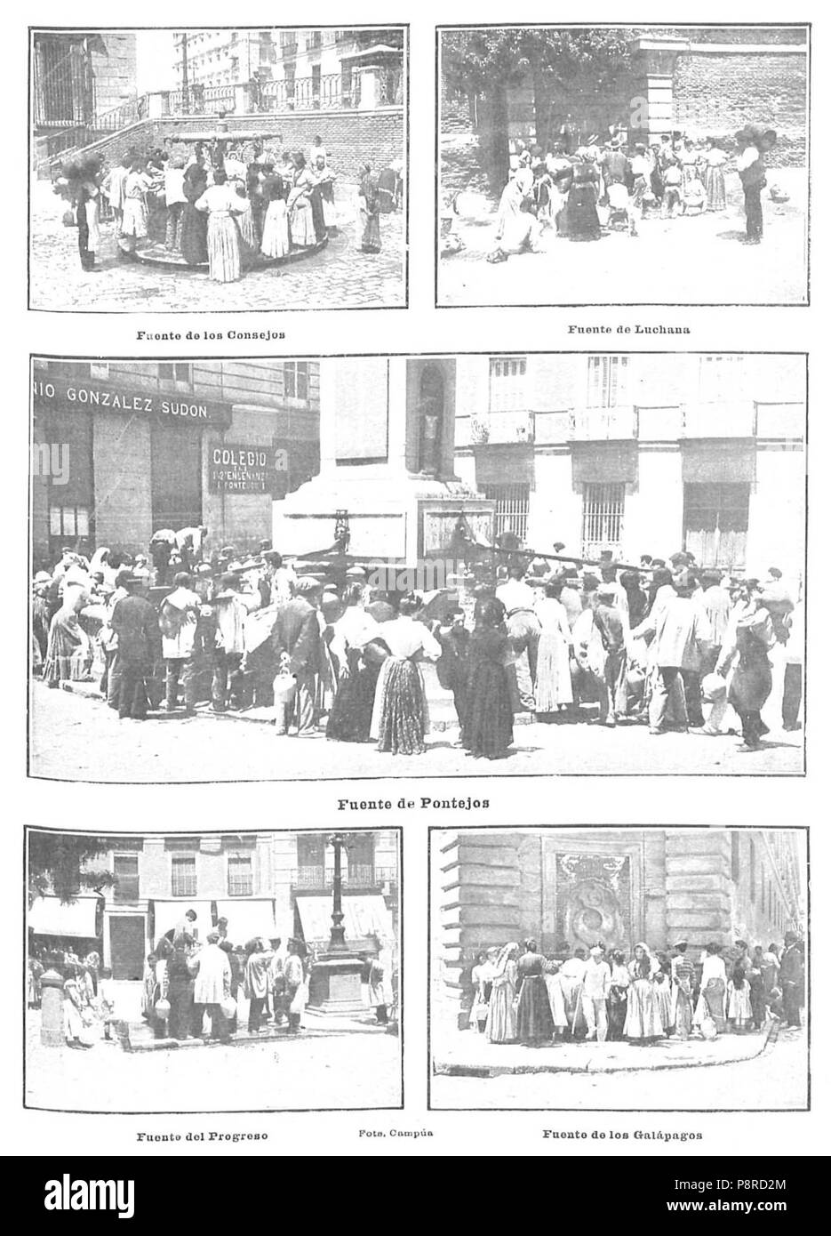 289 Fotos de varias fuentes de Madrid, de Campúa, Nuevo Mundo, 28-07-1904 Stock Photo