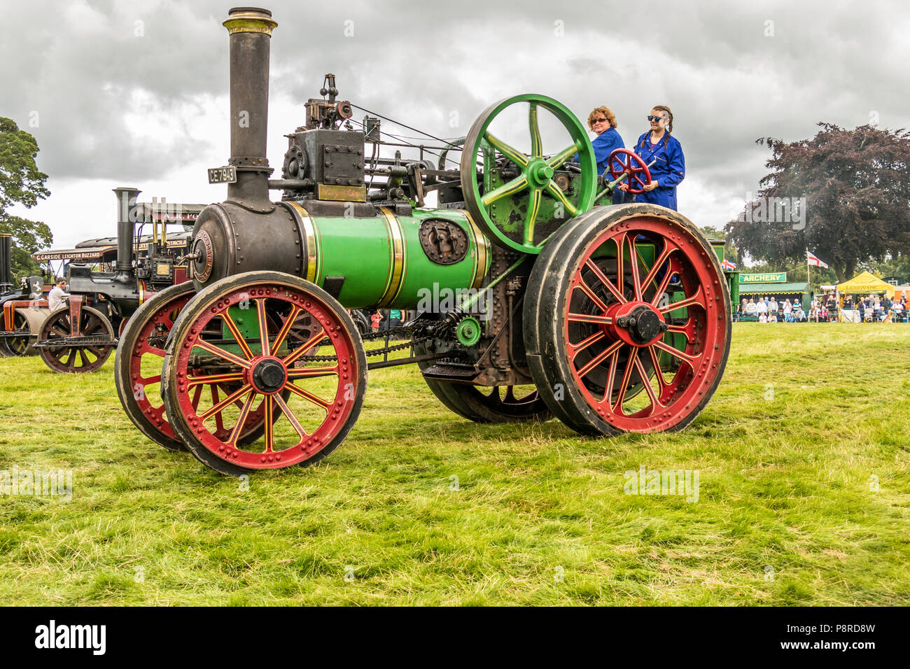 Traction engines at Astle Park Steam festival, Chelford,,Cheshire, Untited Kingdom Stock Photo