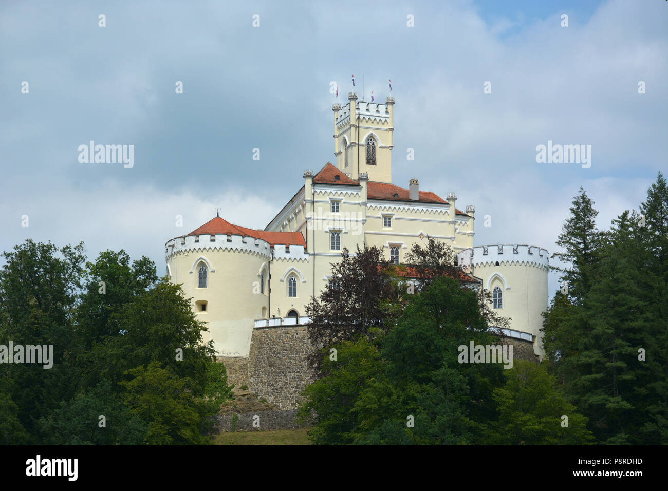 Trakoscan castle, Croatia. Stock Photo