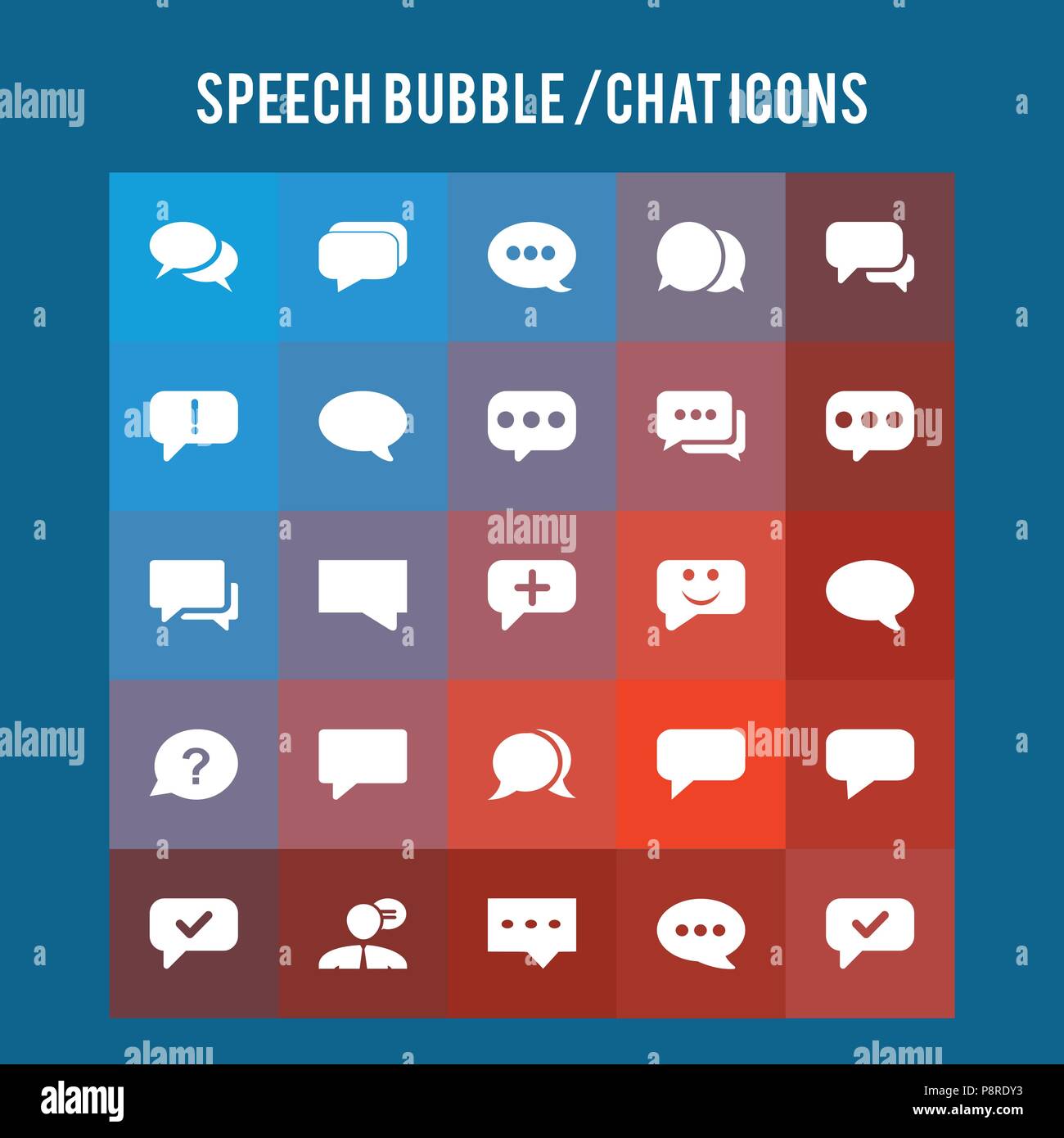 Speech Bubble Icons. For web design and application interface, also ...