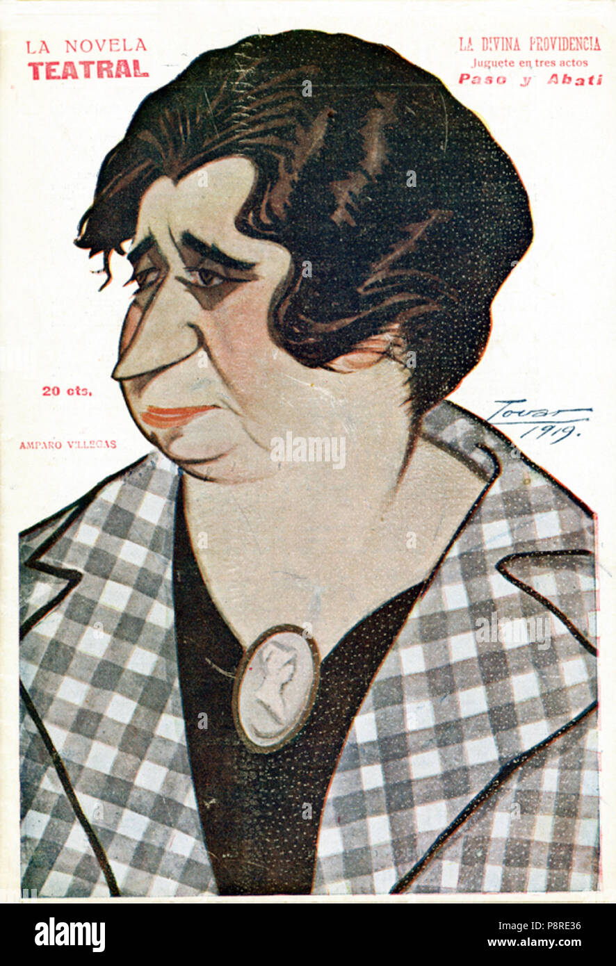 .   17 1919-03-02, La Novela Teatral, Amparo Villegas, Tovar Stock Photo