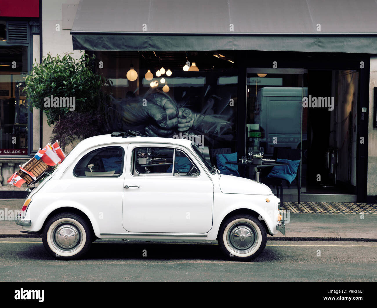 1970 Fiat 500 parked in  central London UK Stock Photo