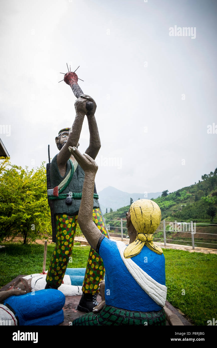 Rwanda,surrounding of Cyangugu,Genocide Memorial Stock Photo