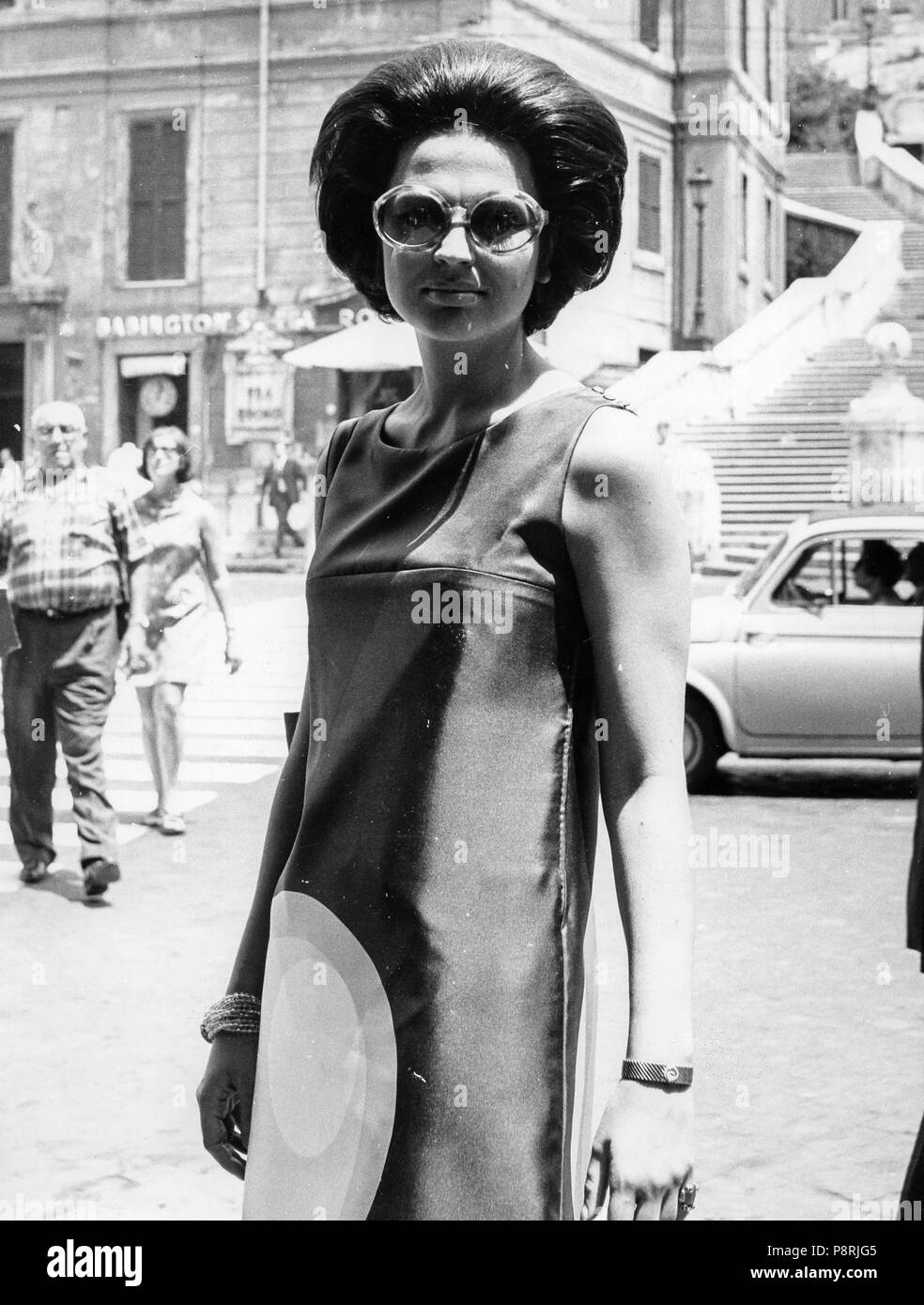 ira von furstenberg, rome 1968 Stock Photo