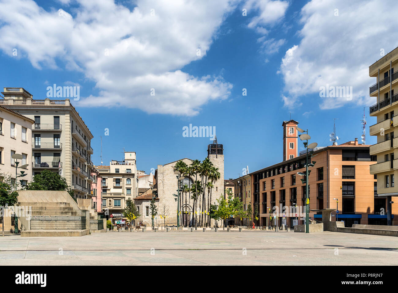 Placa se Santa Susanna in Girona Catalonia Spain Stock Photo