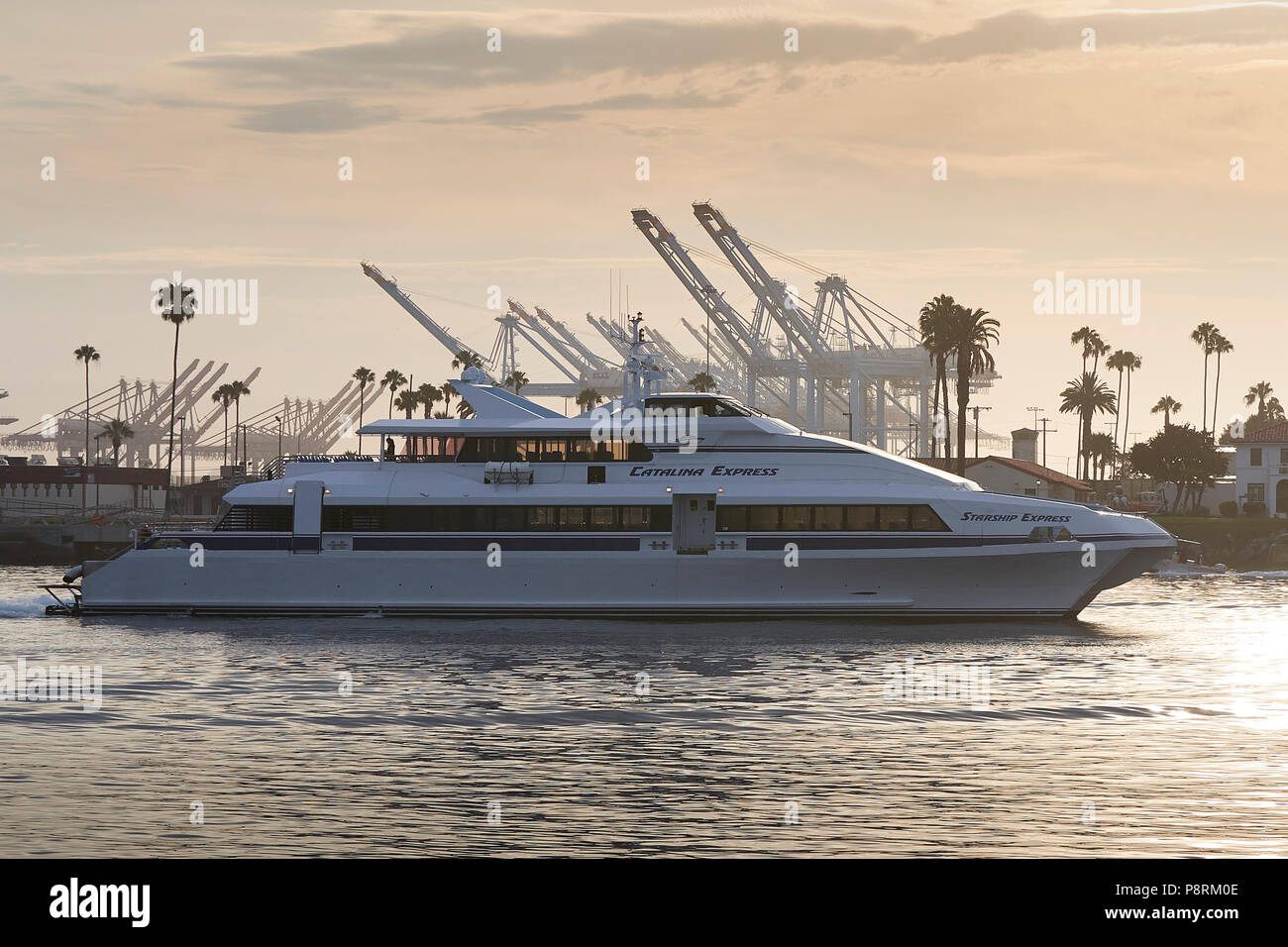 CATALINA EXPRESS SeaCat, STARSHIP EXPRESS, Departing San Pedro For
