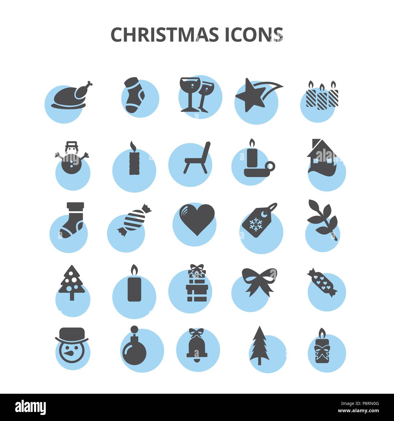 Christmas Icons. For web design and application interface, also useful ...