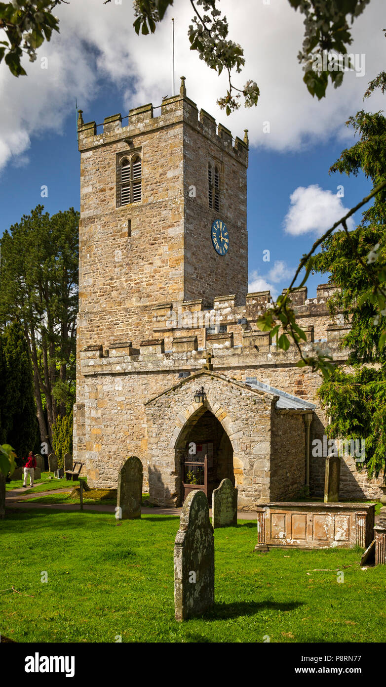 UK, England, Yorkshire, Swaledale, Grinton, St Andrews Church, ‘Cathedral of the dale’ Stock Photo