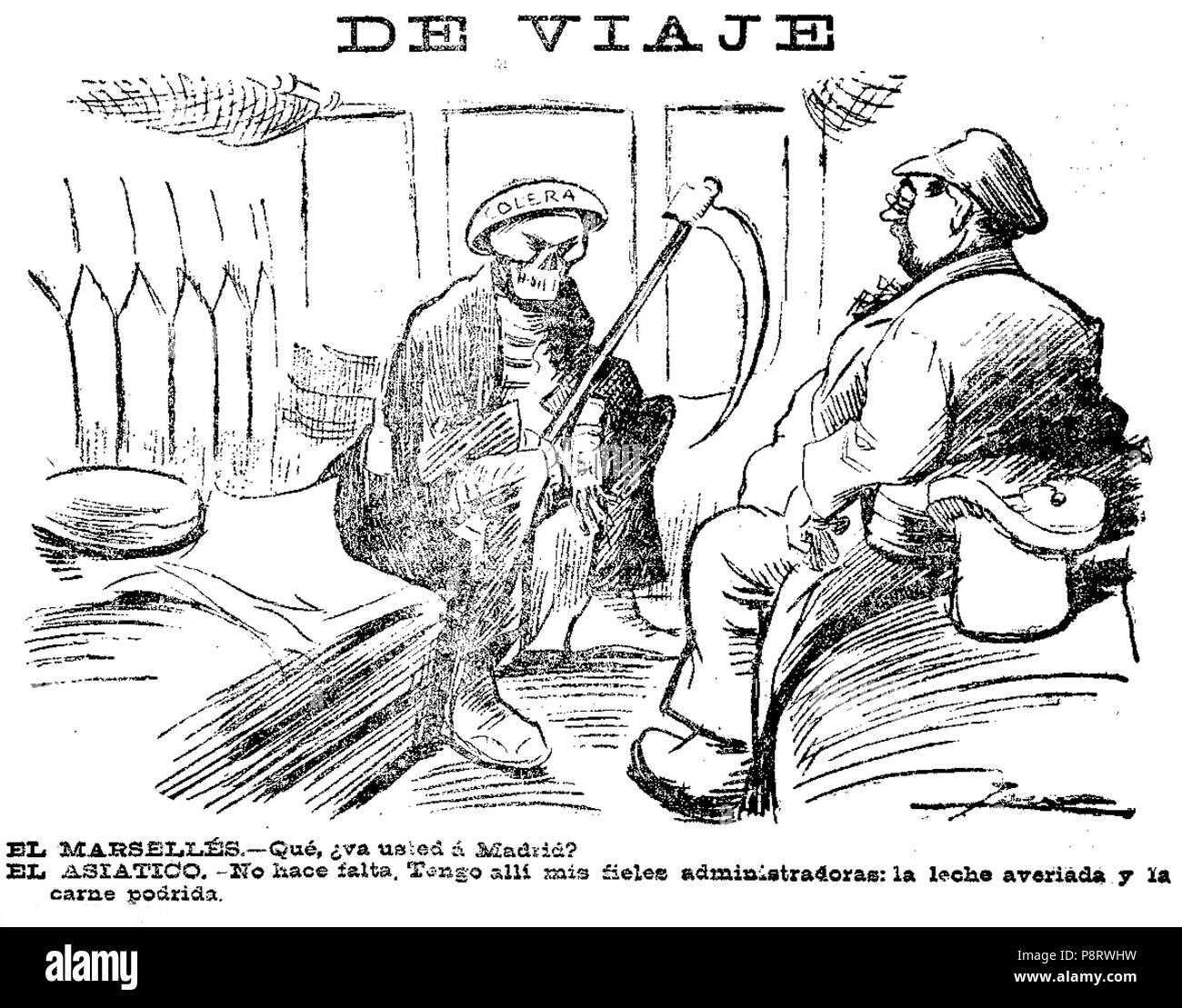 .   16 1911-07-26, El Liberal, De viaje, Tovar Stock Photo