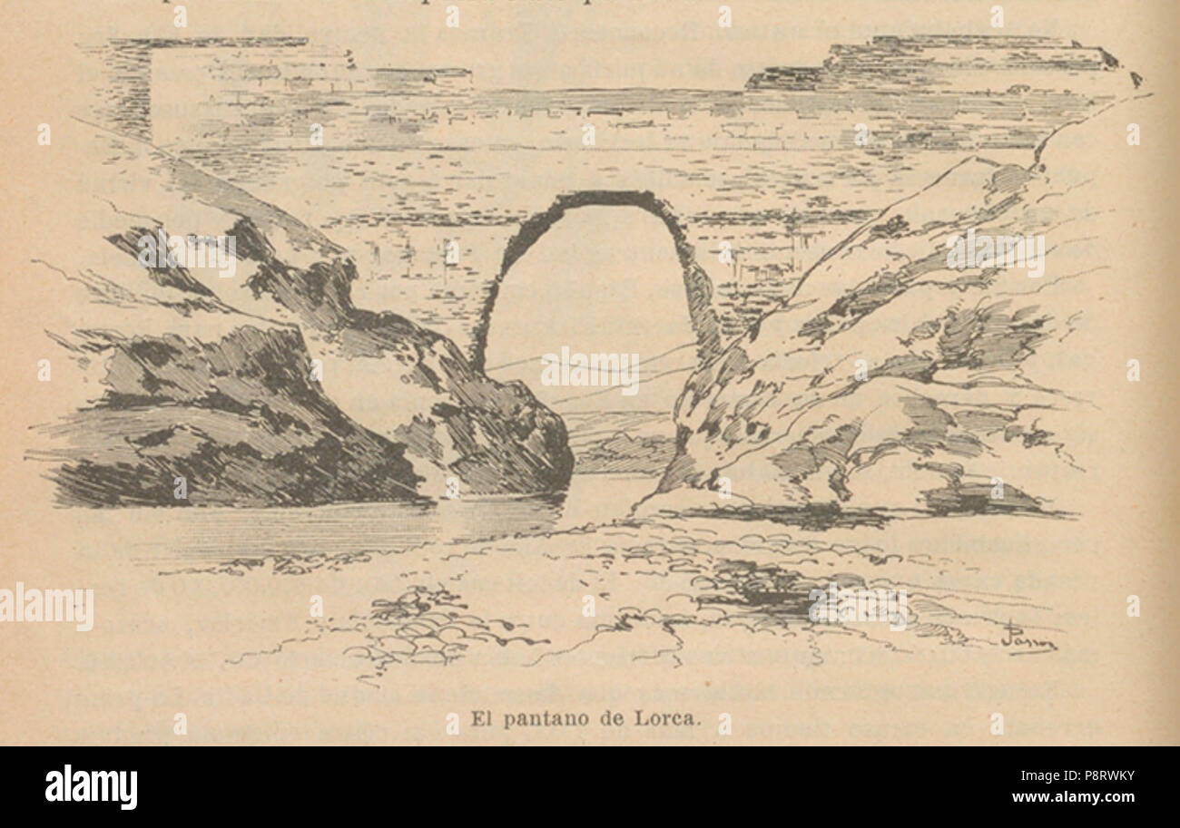 13 1902, Historia de España en el siglo XIX, vol 1, El pantano de Lorca, Passos Stock Photo