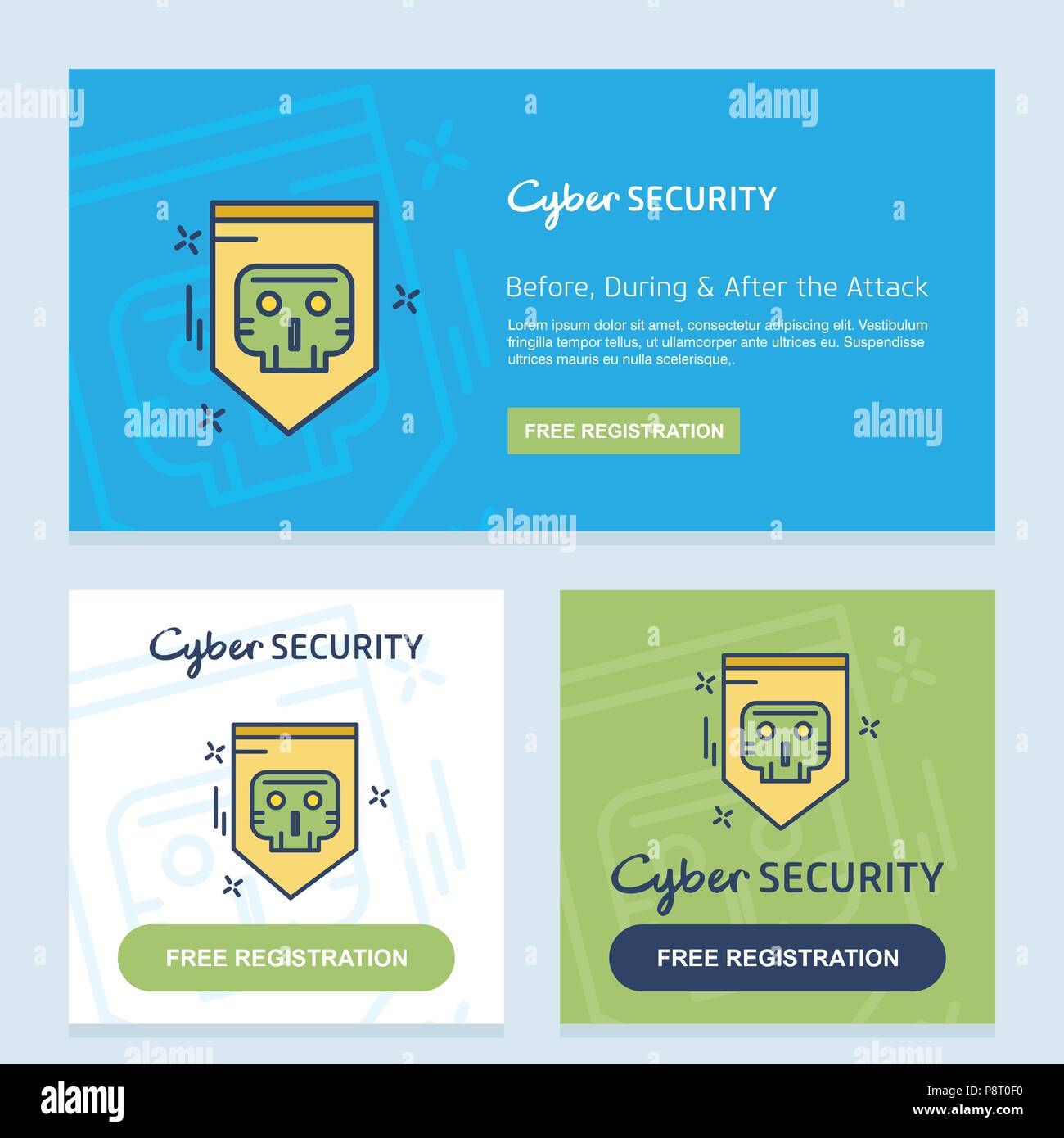 Internet security design with creative design vector. For web design ...