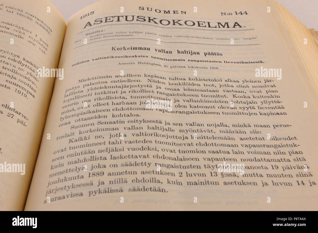 The first pardon law came too late for those thousands of prisoners of Finnish civil war, who died in hunger and diseases in the concentration camps i Stock Photo